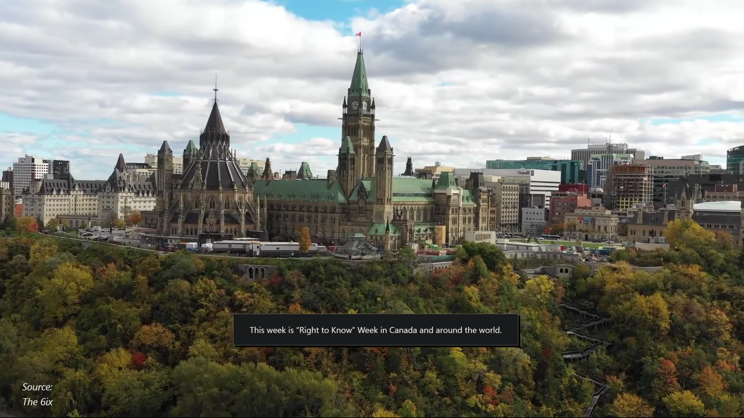 Image of the Parliament Hill, the starting part of the website